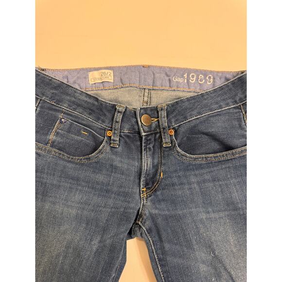 Gap Women's Vintage Flare Jeans Denim Size 26/2 Blue 31.5" Inseam - Picture 2 of 5